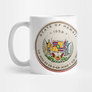 Vintage State Of Hawaii Badge Mug